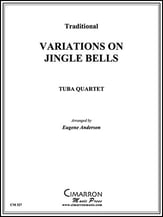 JINGLE BELLS AND VARIATIONS 2 Euphonium 2 Tuba QUARTET P.O.D. cover